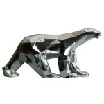 Orlinski Figurine  Polar Bear "Pompon" Silver Edition