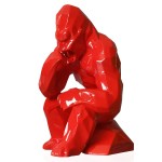Orlinski Figurine  Red Thinker Kong  Limited Edition
