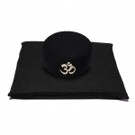 AUM Meditation Cushion and Mat Set � Black