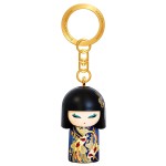 Kimmidoll Rikiyo resin keyring with Japanese koi carp design