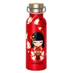 Kimmidoll Nozomi insulated water bottle 500 ml red origami crane