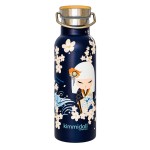 Kimmidoll Minami insulated water bottle 500 ml Japanese flowers
