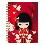 Kimmidoll Nozomi A5 spiral notebook 152 lined pages origami cran