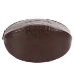 Retro rugby ball toiletry bag