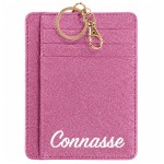 Glitter Polyester Connasse Card Holder Keychain