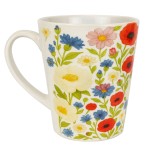 Conical ceramic mug  Wildflowers  CBKration