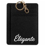 �l�gante Glitter Polyester Card Holder Keychain
