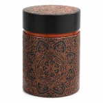 Eigenart Mandala anthracite orange tea tin 500 g