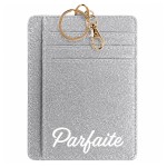 Glitter Polyester Parfaite Card Holder Keychain