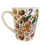 Conical ceramic mug  Christmas gingerbread  CBKration